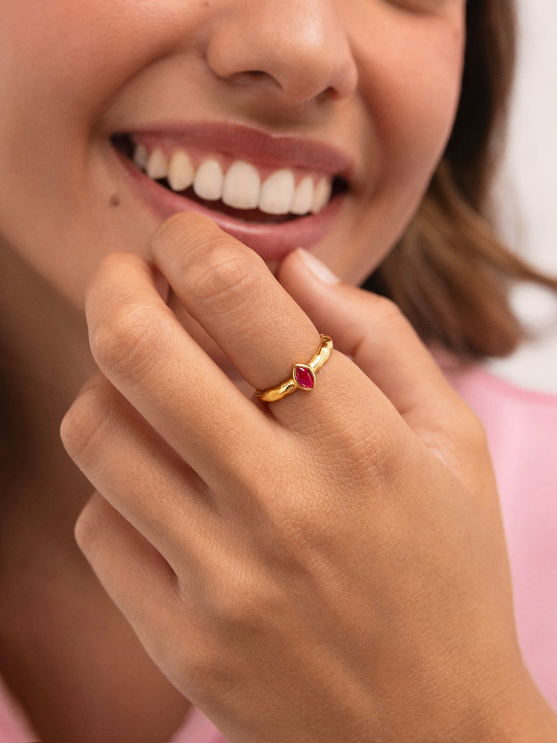 Anillo Alma Rosé Baño Oro
