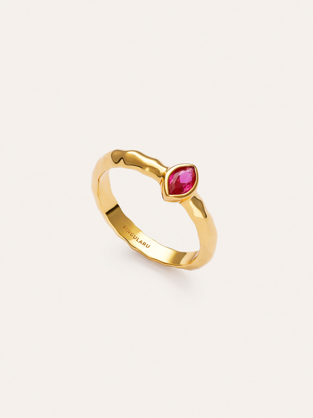 Imagen detalle de Anillo Alma Rosé Baño Oro