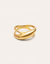 Ariel Stainless Steel Gold Ring 