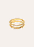 Bibiana Stainless Steel Gold Ring 