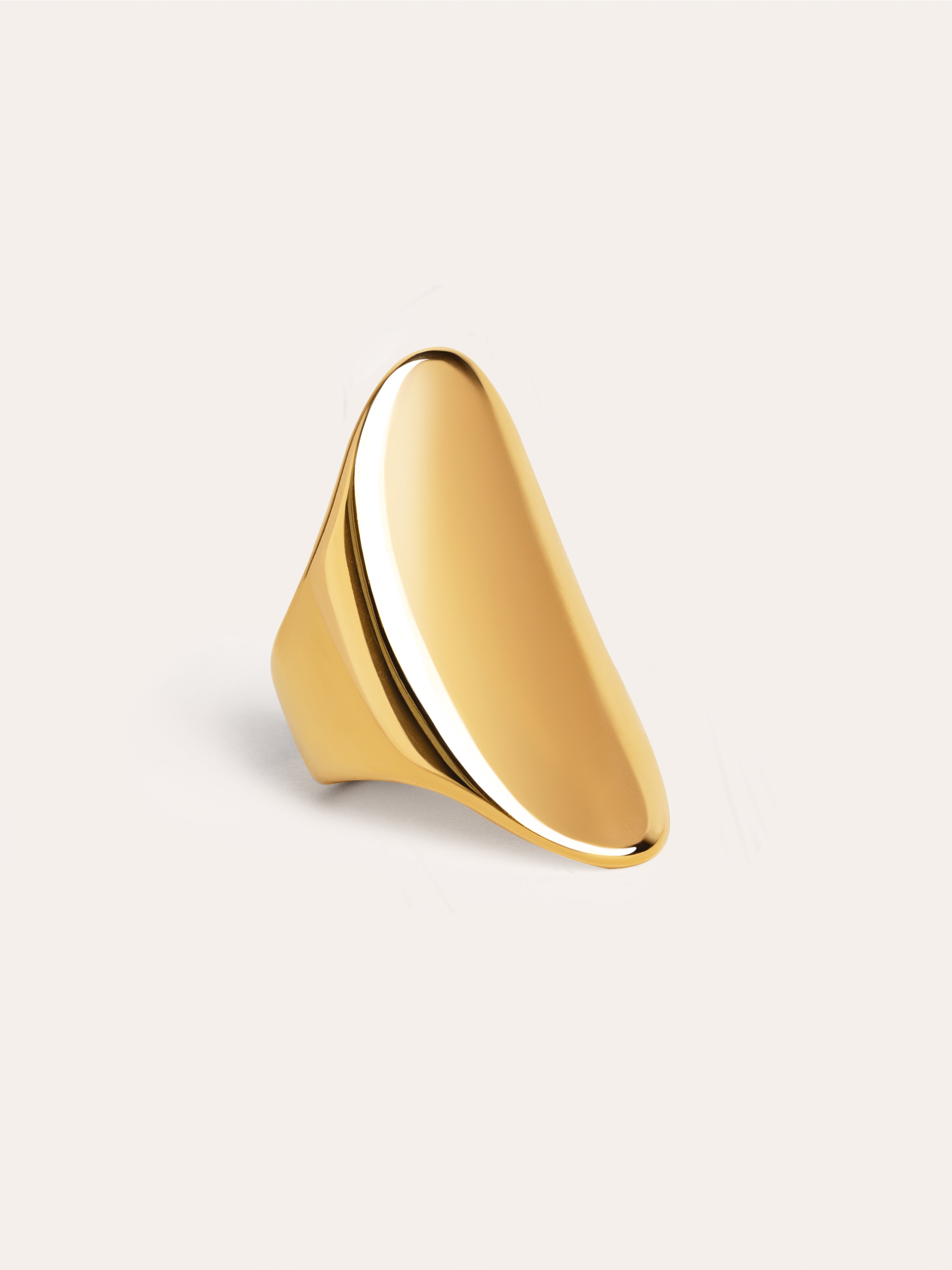 Boho Steel Gold Ring 
