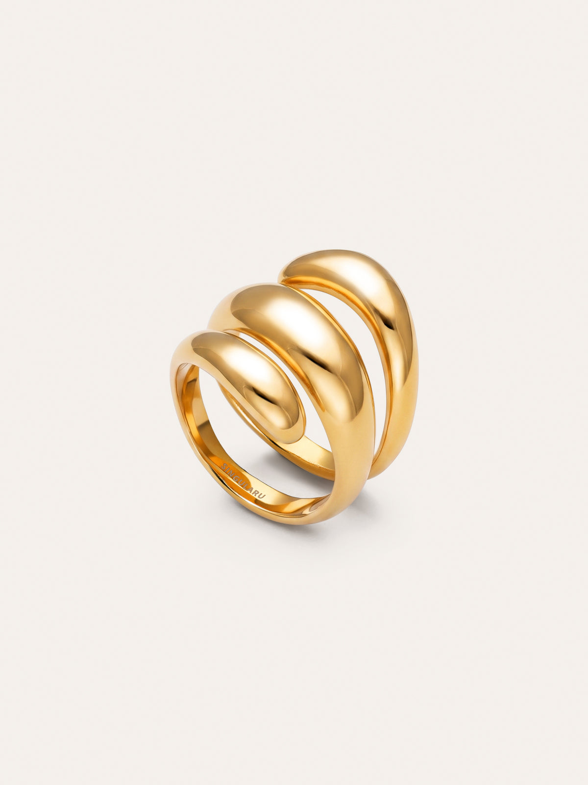 Imagen detalle de Loop Ring Gold-Plated Steel