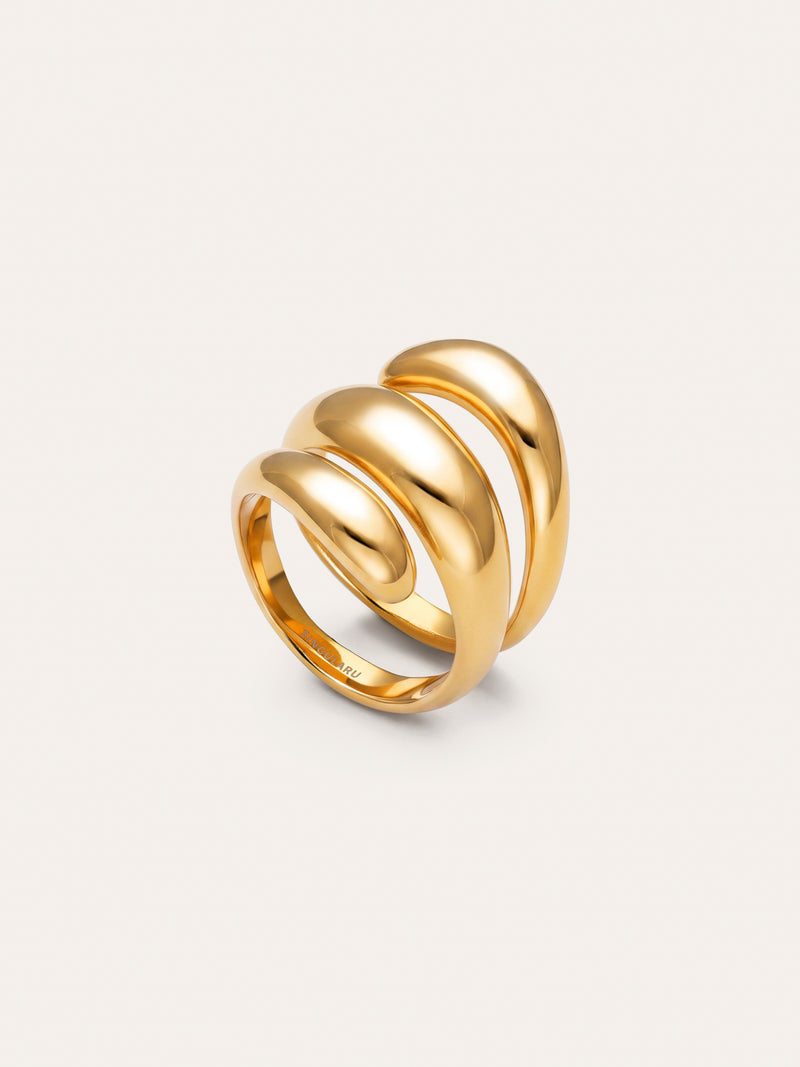 Loop Ring Gold-Plated Steel