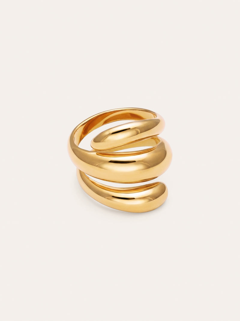 Loop Ring Gold-Plated Steel