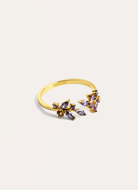 Buganvilla Ring Gold Plated