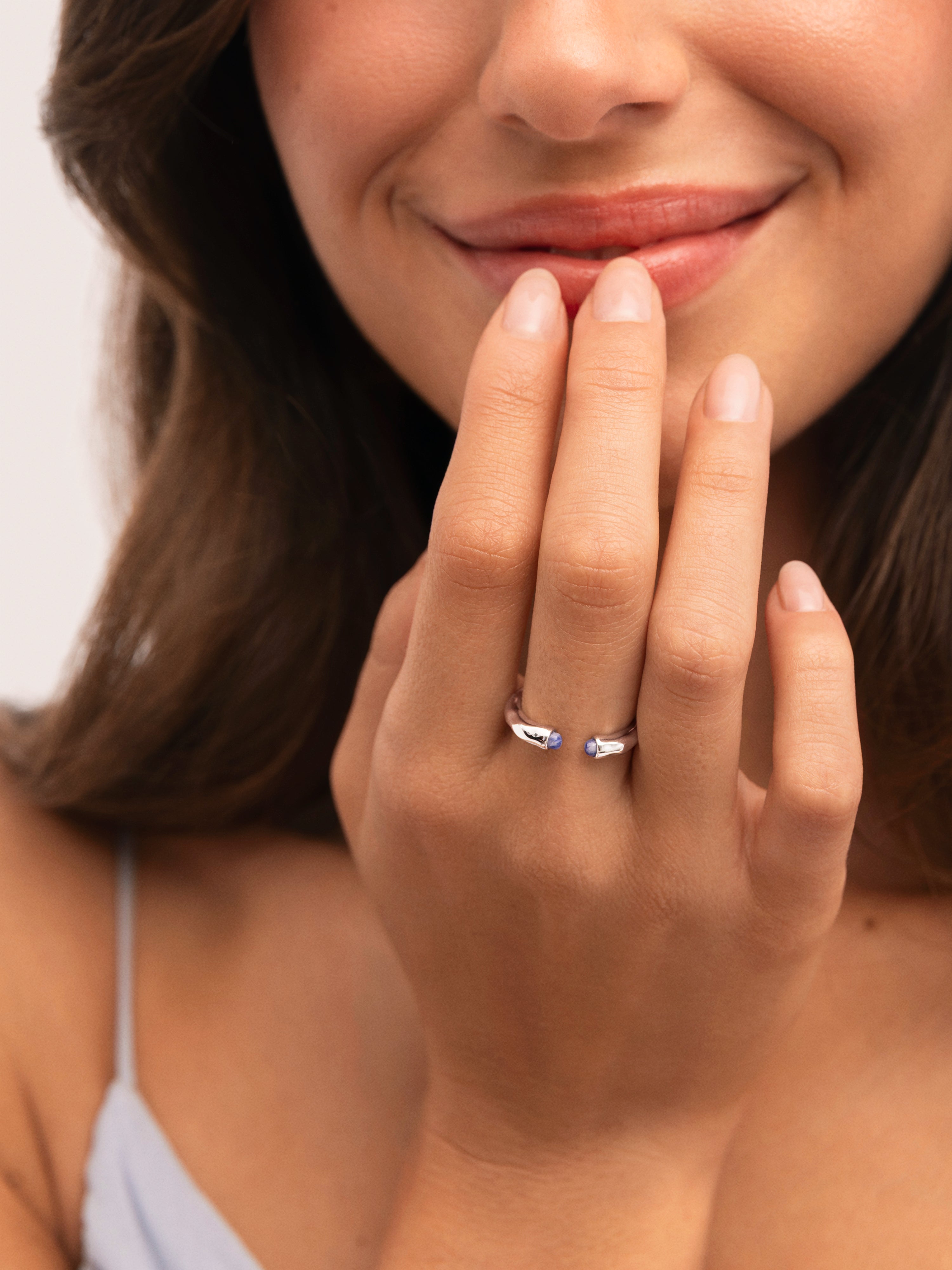 Cane Kyanite Ring