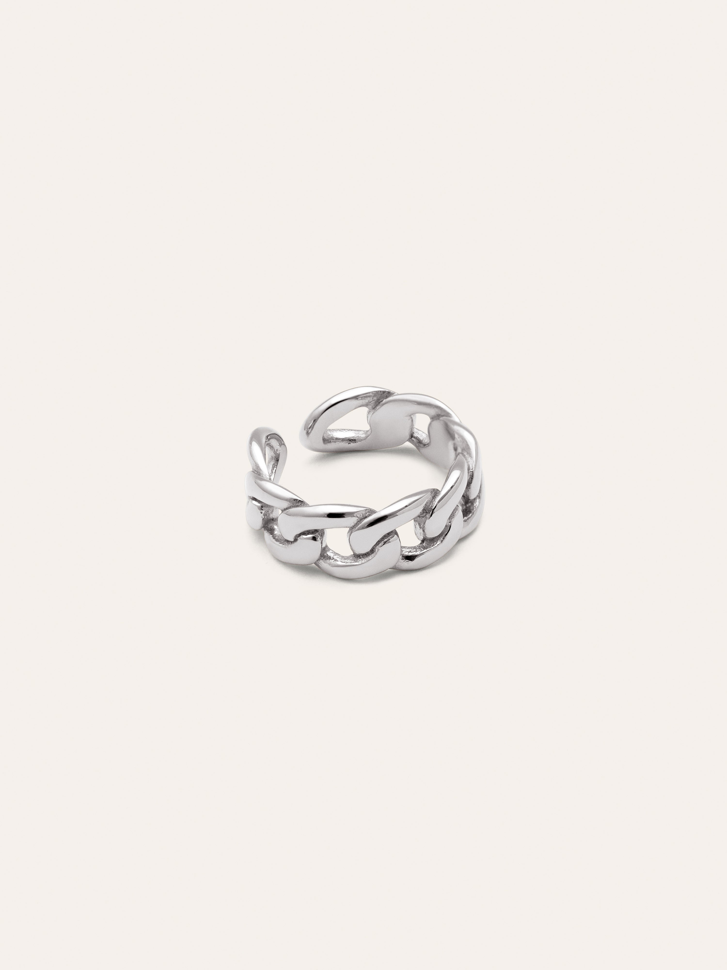 Anillo Chunky Eslabón Acero