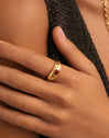 Charlotte Orange Gold Ring