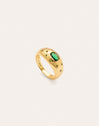 Charlotte Esmeralda Gold Ring