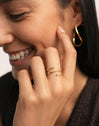 Double Dot Gold Ring