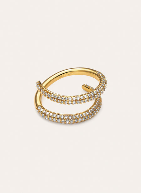 Doble Scarlett Gold Ring