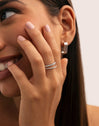 Doble Tressia Spark Stainless Steel Ring 