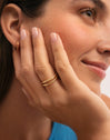Double Twist Gold-Plated Ring
