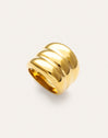 Dune Stainless Steel Gold Ring 