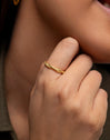 Fine Rope Gold Silver Ring