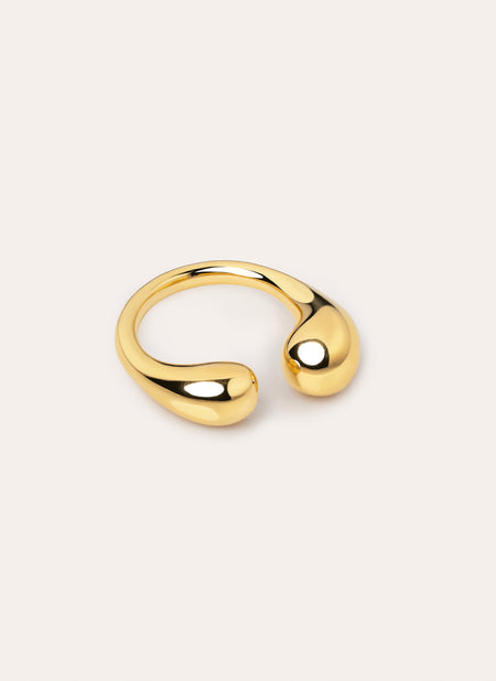 Raindrop Gold Ring 