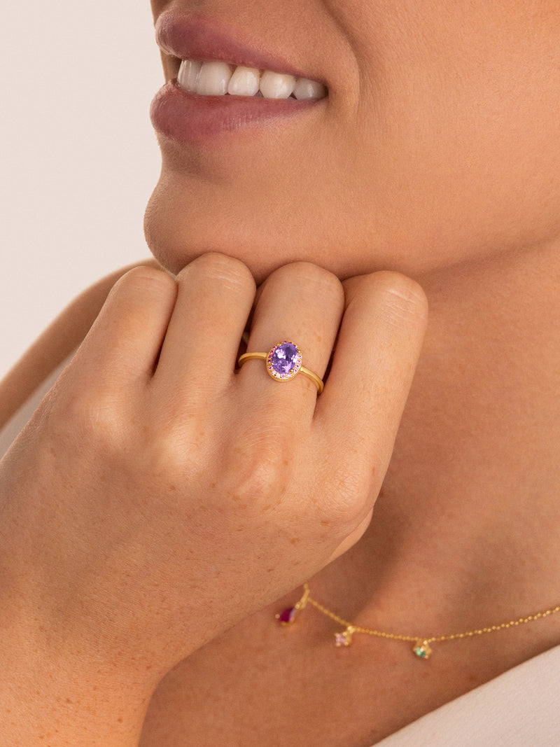 Grape Colors Gold Ring
