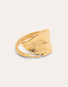 Leaf Stainless Steel Gold Ring 