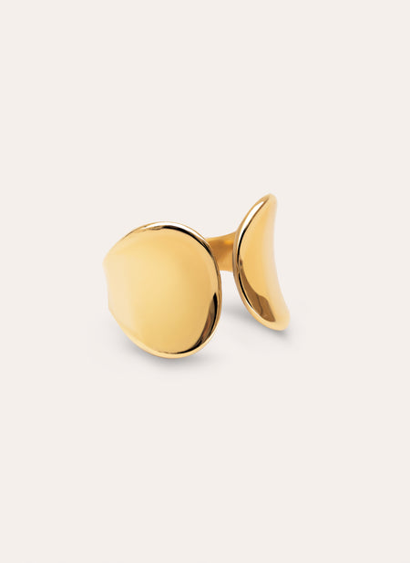 Honey Stainless Steel Gold Ring