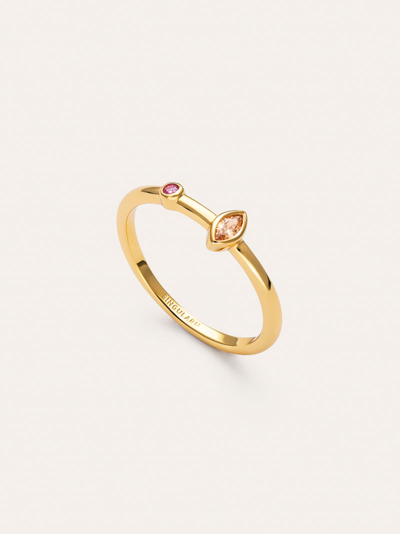 Anillo Leonor Calid Baño Oro