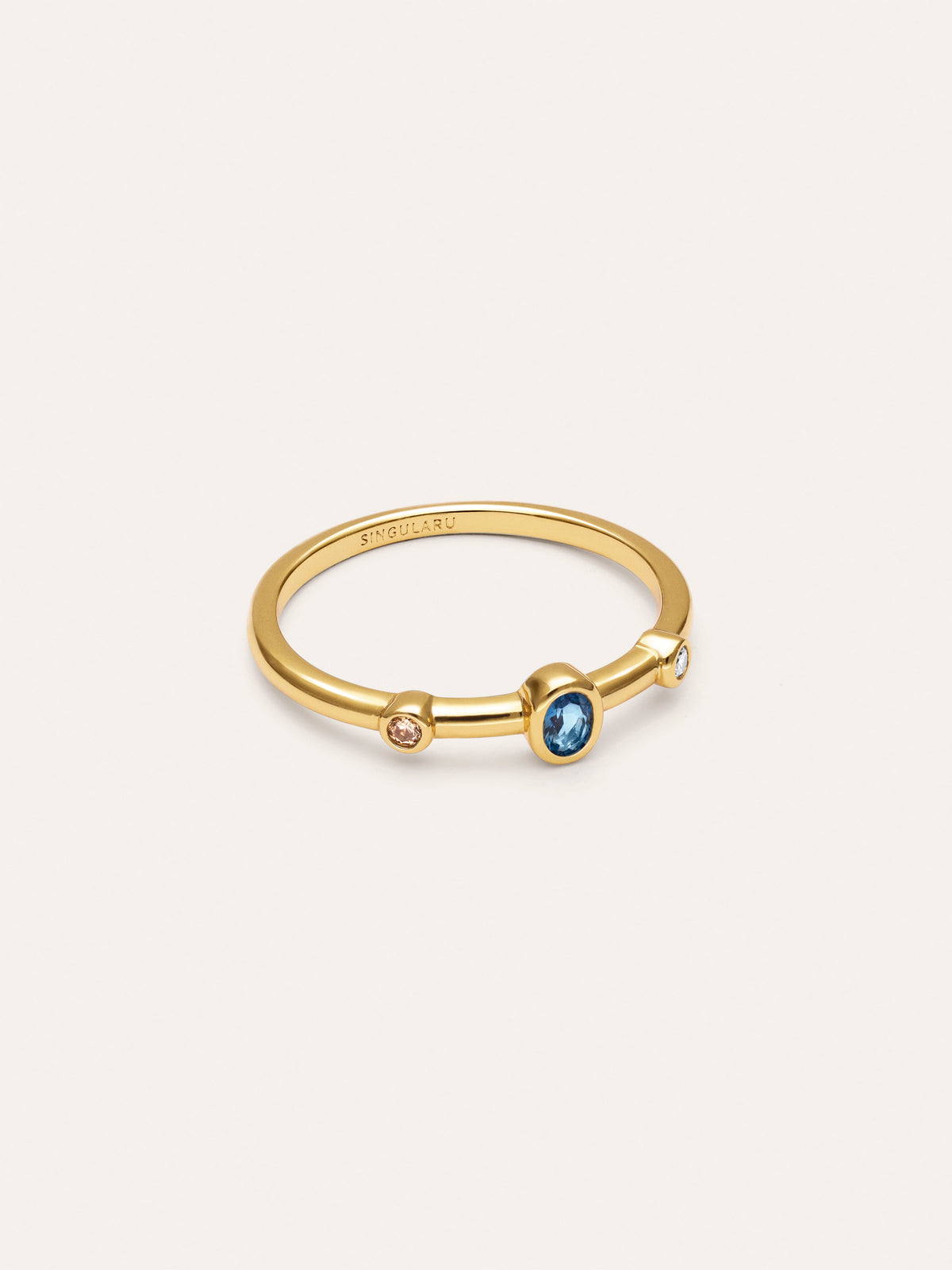 Anillo Leonor Índigo Baño Oro