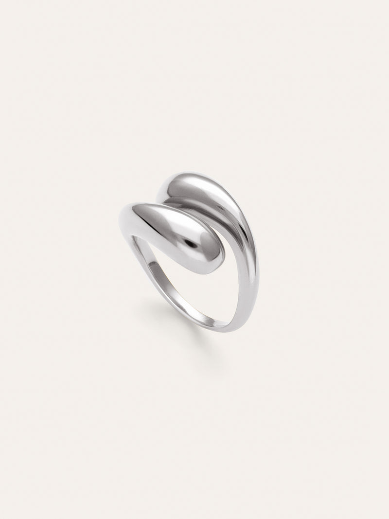 Anillo Maxi Abbraccio Acero