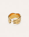 Maui Steel Gold-Plated Ring