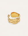 Maui Steel Gold-Plated Ring