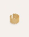 Anillo Mini Bomb Acero Baño Oro