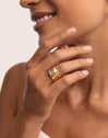 My Blue Stone Gold Ring