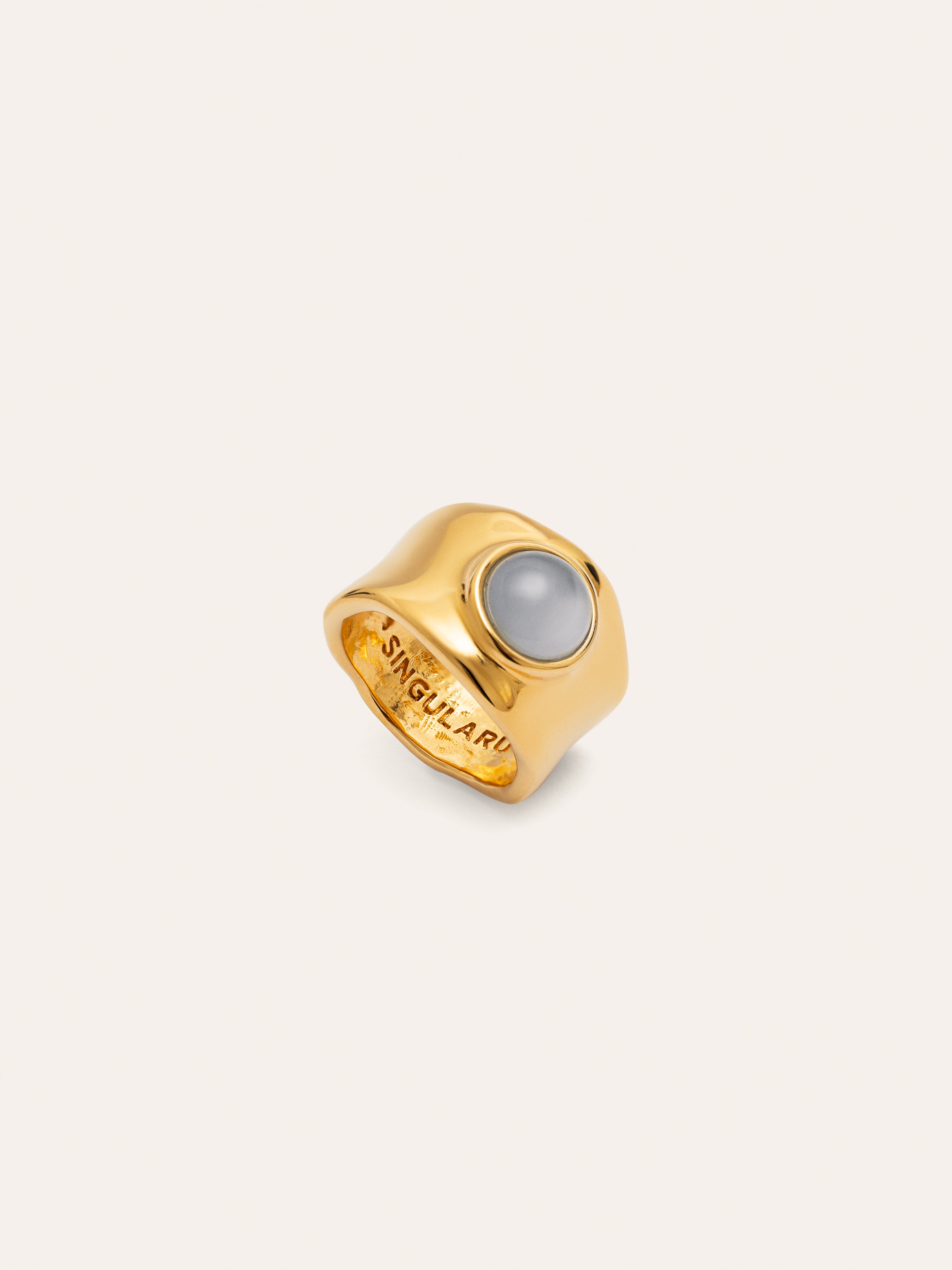 My Blue Stone Gold Ring
