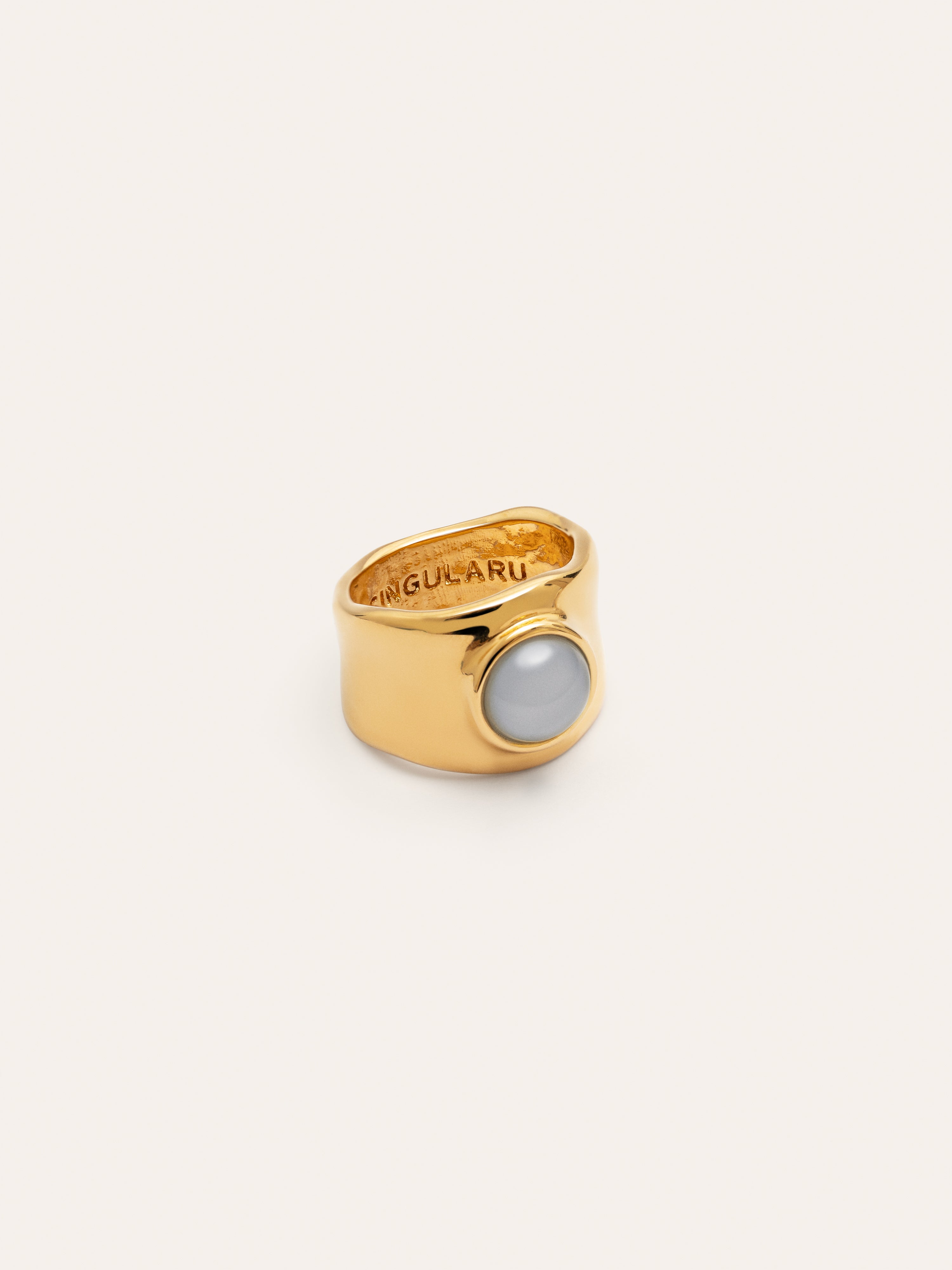 My Blue Stone Gold Ring