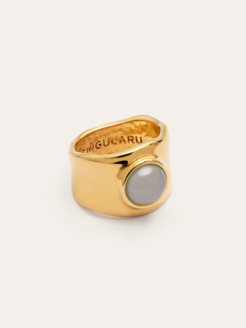 My Blue Stone Gold Ring