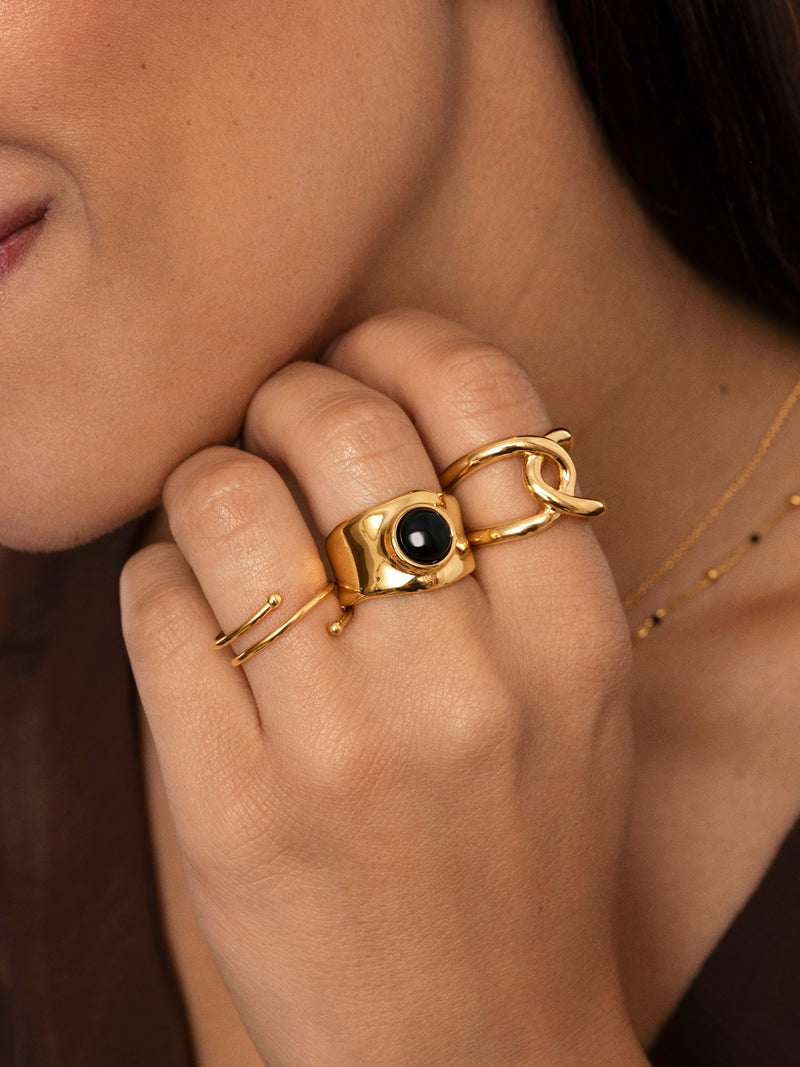 One Link Gold Ring