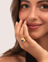 My Kyanite Gold-Plated Steel Ring