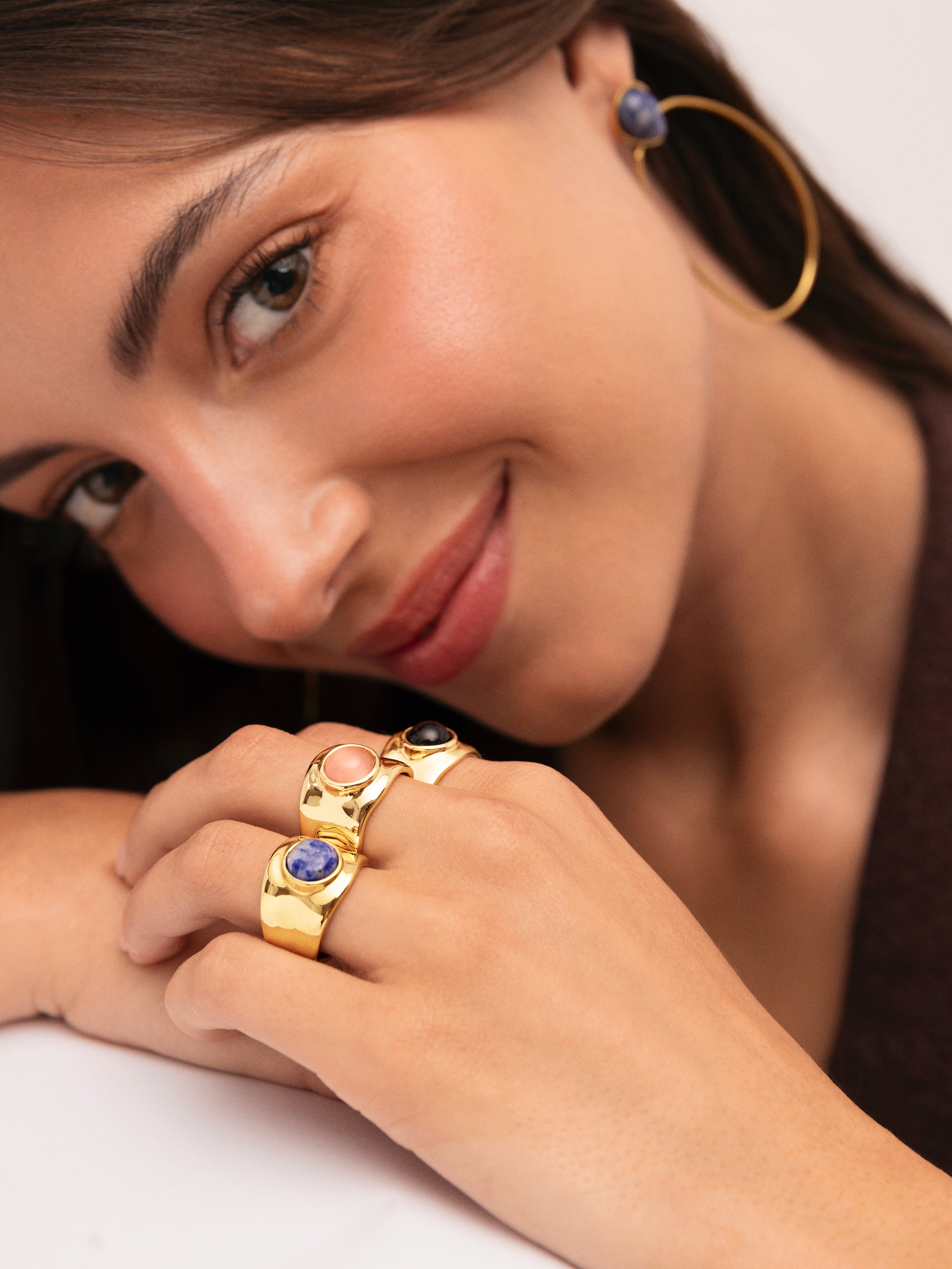 My Kyanite Gold-Plated Steel Ring