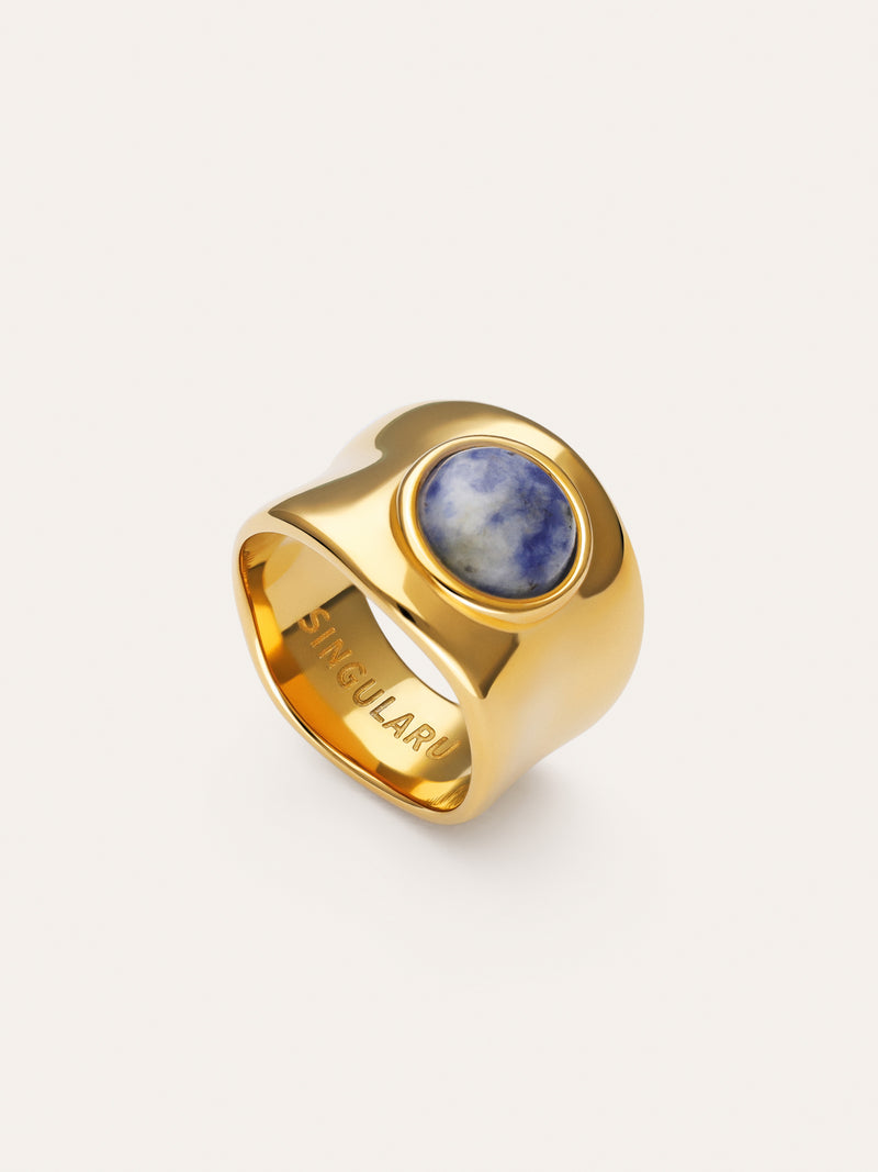 My Kyanite Gold-Plated Steel Ring