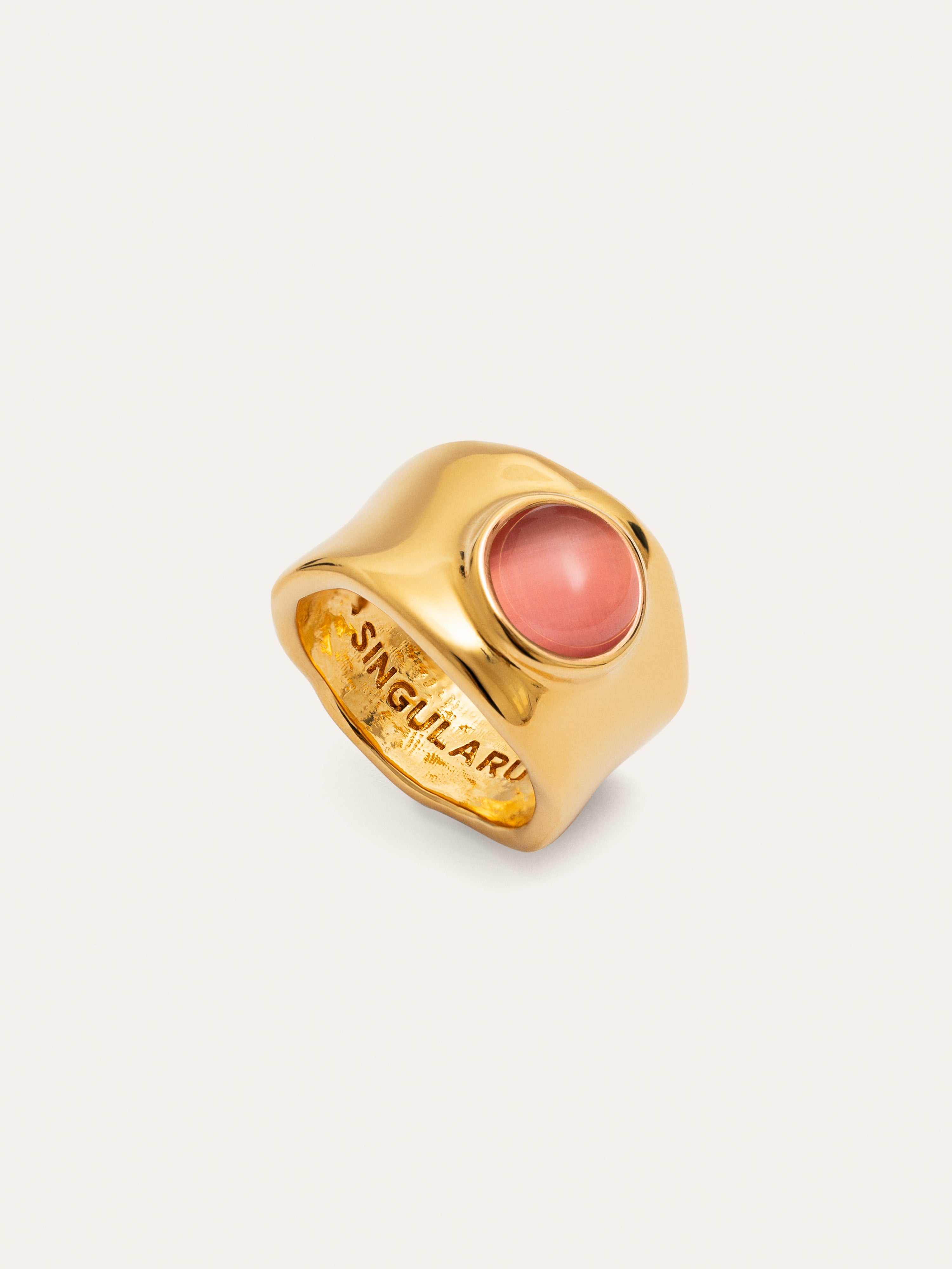 My Pink Stone Gold Ring