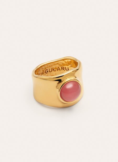 My Pink Stone Gold Ring