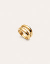 Anillo Oceana Acero Baño Oro