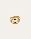 Anillo Oceana Acero Baño Oro