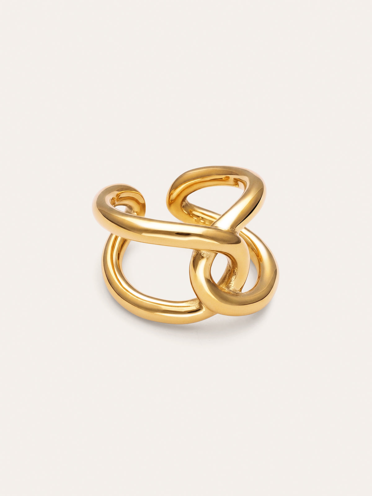 Anillo One Link Acero Baño Oro
