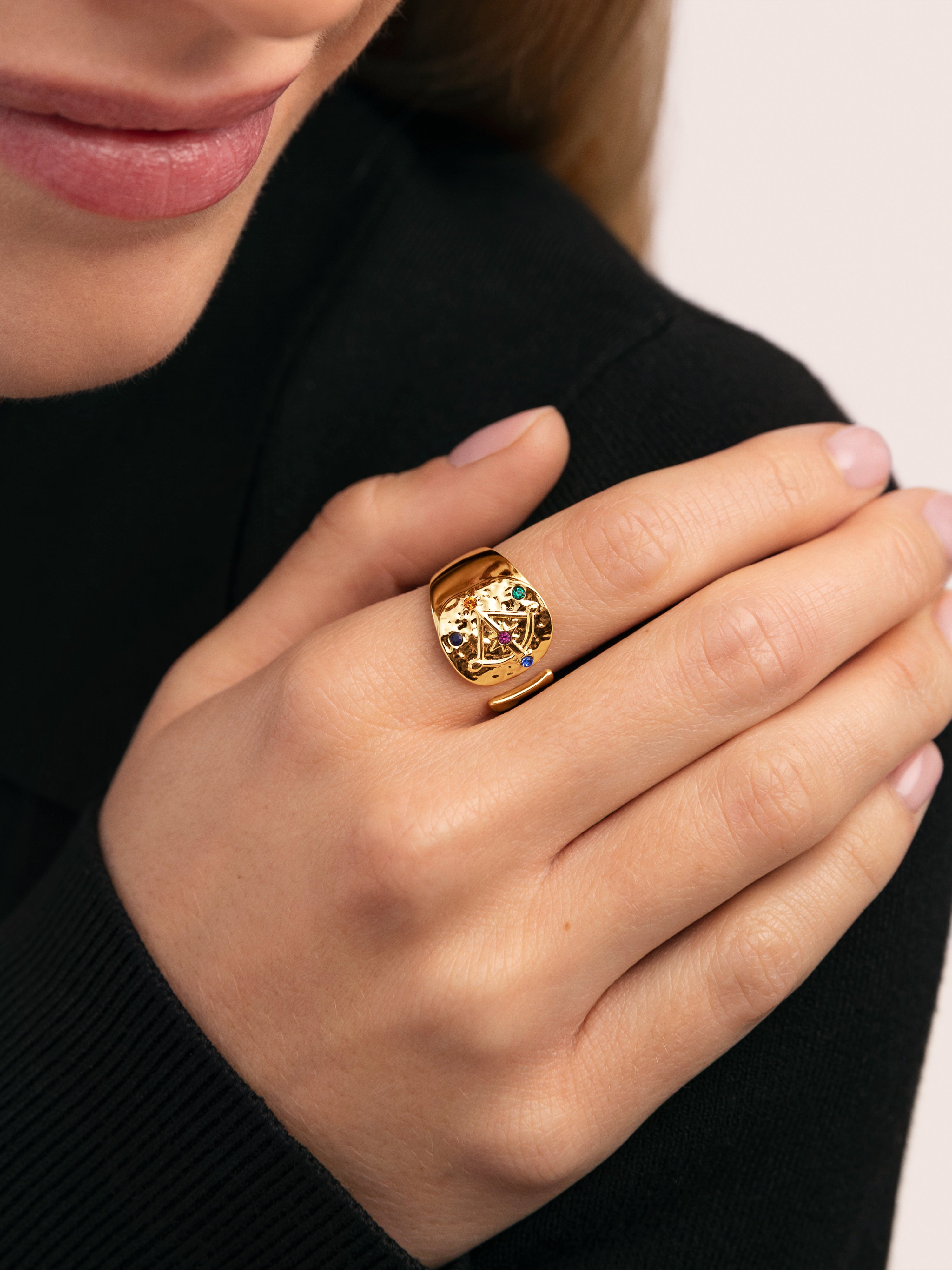 Organic Colors Zodiac Gold Ring