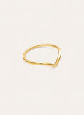Peak Steel Ring, Gold-Plated