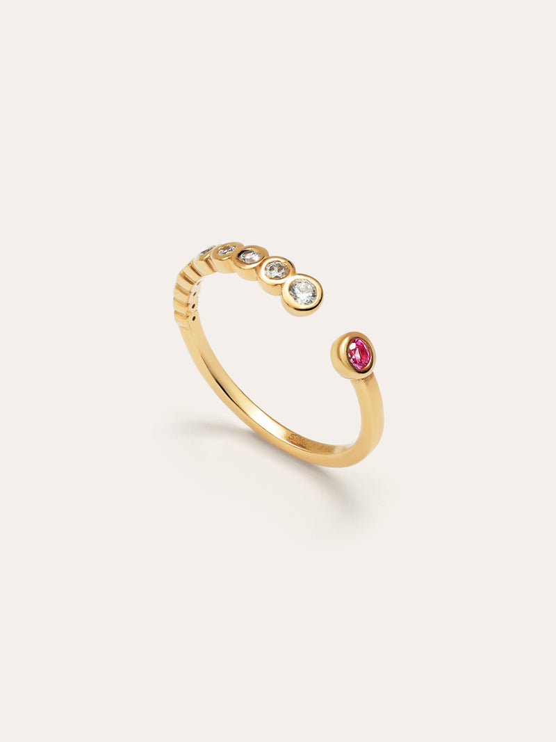 Pebble Pink Gold Ring 