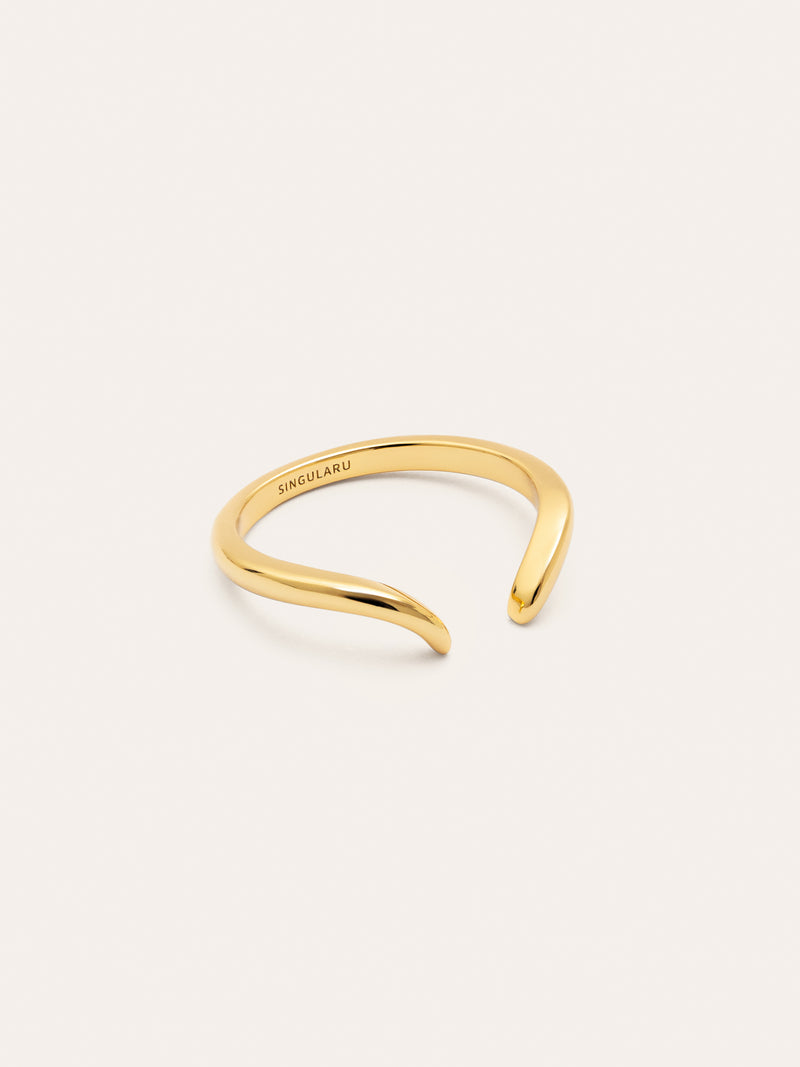 Anillo Peak Scarlett Plata Baño Oro