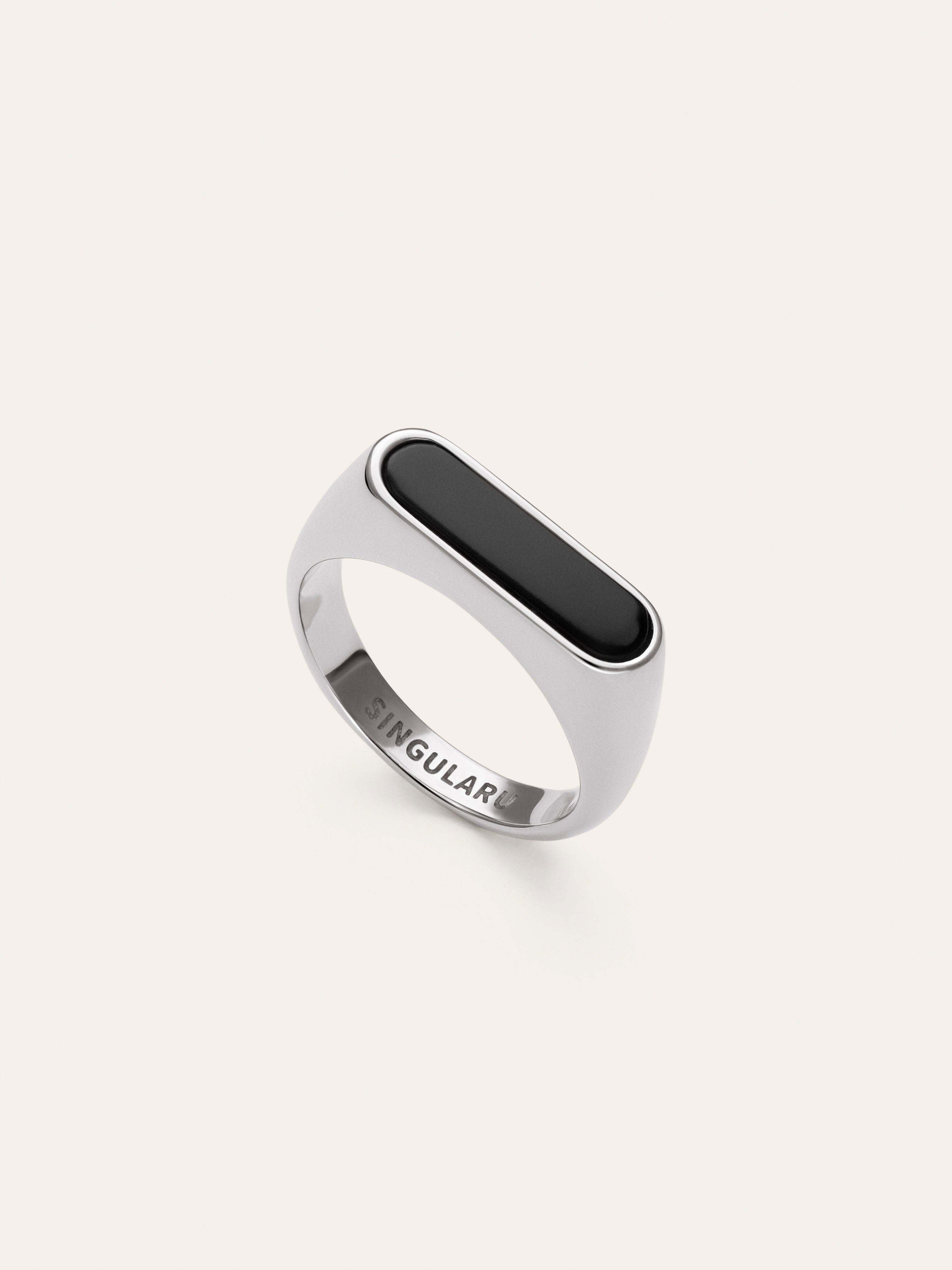 Proa Black Steel Ring