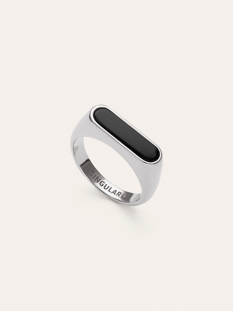 Proa Black Steel Ring