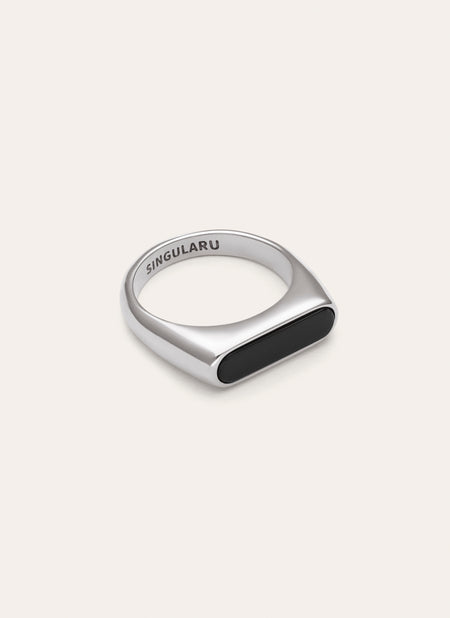 Proa Black Steel Ring