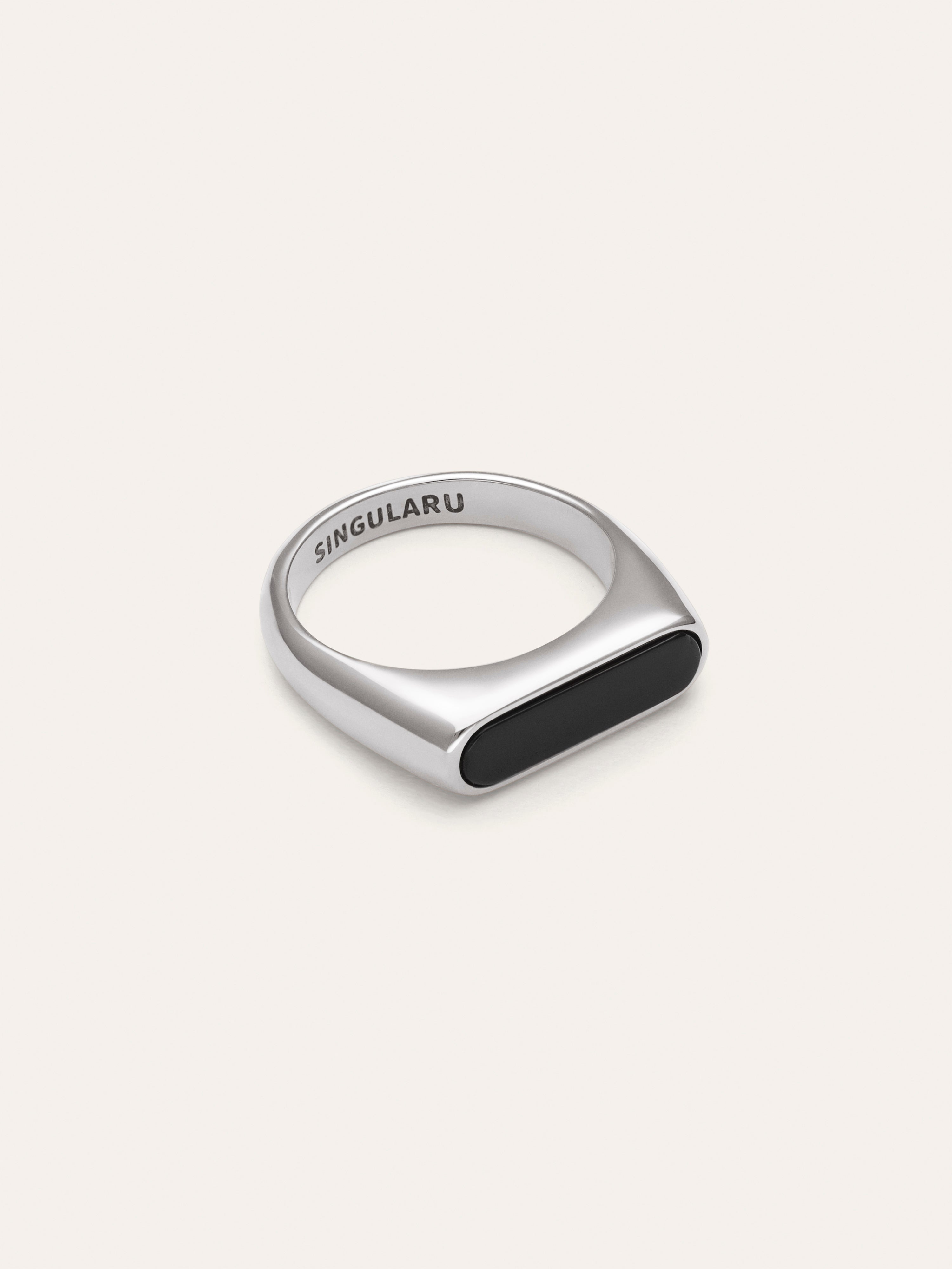 Proa Black Steel Ring